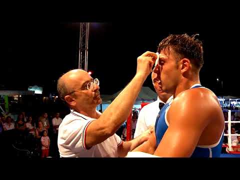 Combattimento di pugilato della Nazionale Italiana - Unciuc VS Antonaci