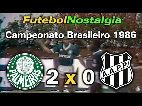 Palmeiras 2 x 0 Ponte Preta - 29-11-1986 ( Campeonato Brasileiro )