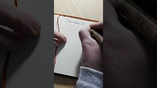Writing with a Gold-nibbed Fountain Pen #handwriting #peacenote #asmr