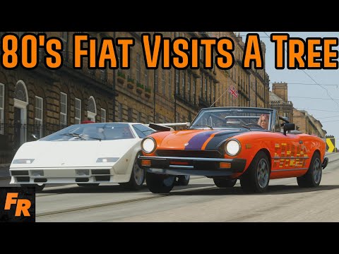 80's Fiat Visits A Tree - Forza Horizon 4