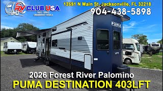 2026 Forest River PUMA VISTA 403LFT