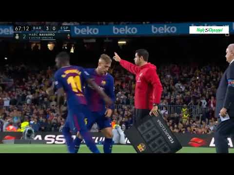 Barcelona vs Espanyol 9-9-2017 Goals 5-0