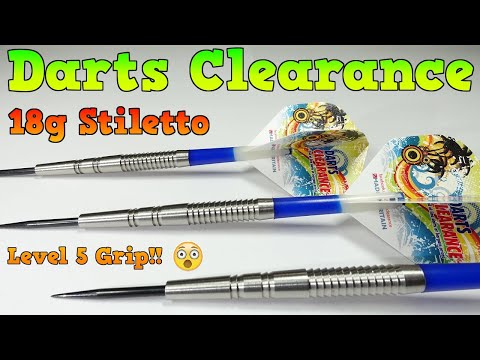 Darts Clearance 18g Stiletto Darts Review - GRIPPY!!!