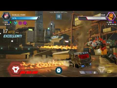 3⭐nemesis prime vs 5⭐tantrum Transformers Forged to Fight