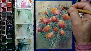 Whimsical Watercolor Flower Fantasy – Relaxing Floral Art