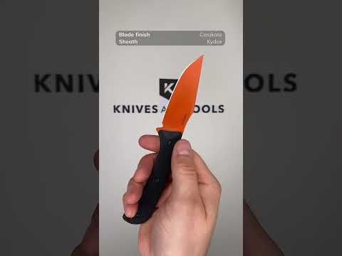 Hogue Extrak 35864 Orange Cerakote, hunting knife with Kydex sheath