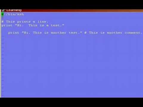 Korn Shell Scripting Tutorial