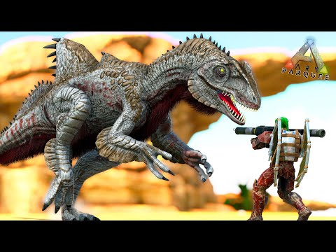 INVASION CONCAVENATOR!! TAMEO NUEVO DINOSAURIO TIBURÓN DE ARENA mas peligroso ARK Parque 3