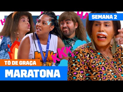 MARATONE a segunda semana da NOVA TEMPORADA de TÔ DE GRAÇA! 🤪 ⚡️ | Humor Multishow