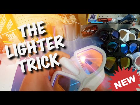 Dive Mask Lighter Trick - How To Prevent Your New Dive Mask From Fogging Up