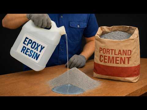 Mix CEMENT with EPOXY RESIN and create a secret formula that could be worth gold!