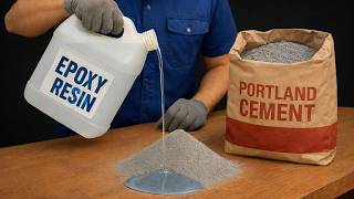 Mix CEMENT with EPOXY RESIN and create a secret formula that could be worth gold!