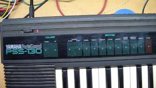 Video thumbnail for Yamaha Portasound PSS 130 Demonstartion by Baum Inventions