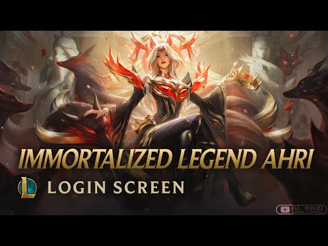 Immortalized Legend Ahri | Login Screen - League of Legends [4K 60fps Animated Splash Art]