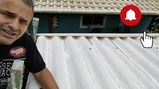 E AI DEU CERTO - DIMINUIR CALOR DO TELHADO -  PINTAR TELHADO GASTANDO POUCO - CUIDE DO SEU TELHADO