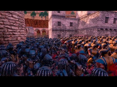 12000 PREDATORS VS 10000 WOLVERINES - Ultimate Epic Battle Simulator 2 UEBS2