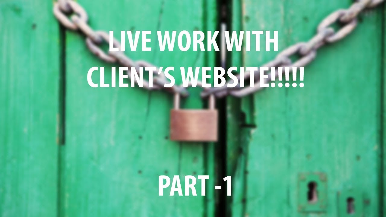 Live website development Bangla Tutorial - PART 1