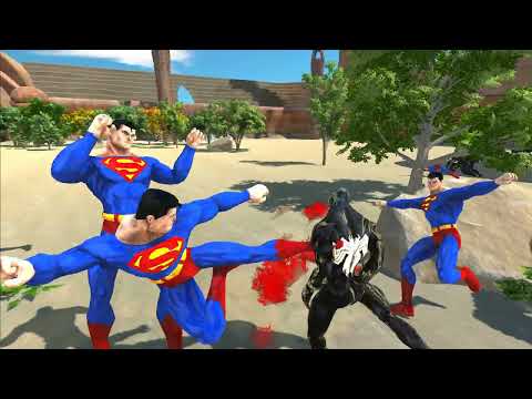 Venom vs Superman - Animal Revolt Battle Simulator