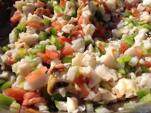 How to clean conch - and make conch salad. A Tasty Thursday video!