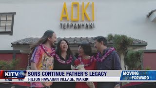 Rocky Aoki's sons have taken over the restaurant operations with plans to keep the family business