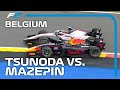 Mazepin and Tsunoda's Dramatic Battle | F2 2020 Belgian Grand Prix