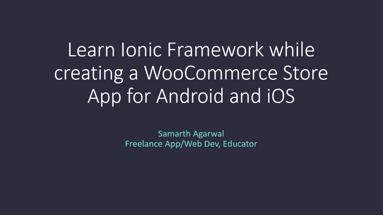 1 Ionic Basics: Course Intro