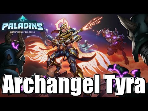 Paladins: New Tyra Skin - Archangel Tyra - Abilities & Voice Pack!
