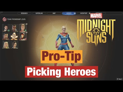 Midnight Suns Pro-Tip: Picking Heroes