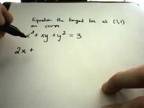 More Implicit Differentiation Examples- 2