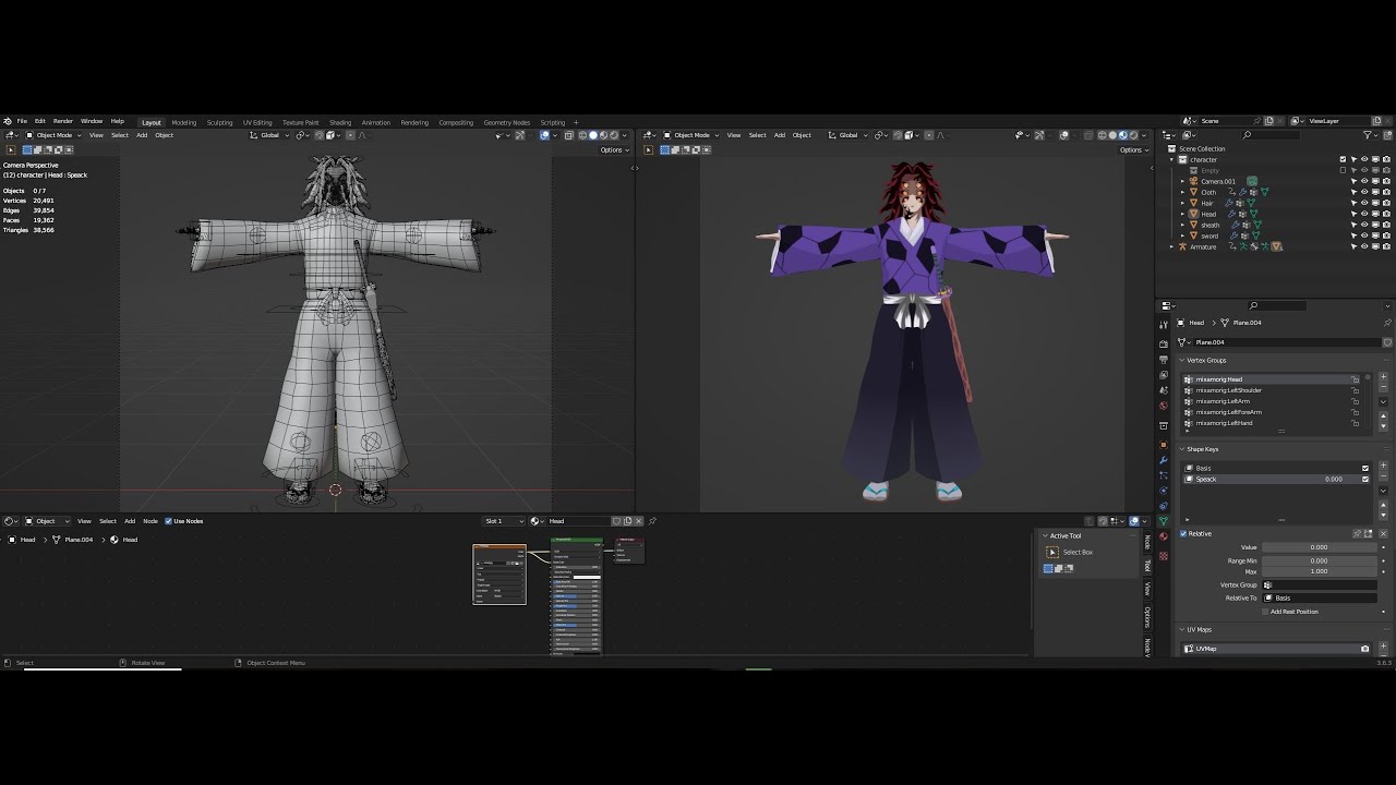 Kokushibo - Kimetsu No Yaiba 3D Model