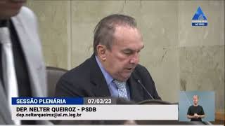 NELTER QUEIROZ EMITE VOTO DE PESAR PELO FALECIMENTO DE LUCINEIA MARIA BATISTA