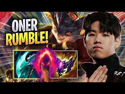 ONER IS SO CLEAN WITH RUMBLE! - T1 Oner Plays Rumble JUNGLE vs Kha'zix! | Season 2023