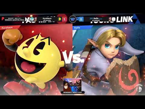 Wonderfly Weekly #107 Kurshaun (Pac-Man) vs JHU Raffa (Young Link) Winners Quarter Final