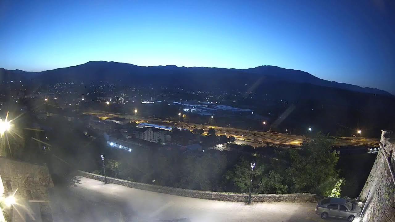 Live webcam view of Knin Fortress Town Panorama