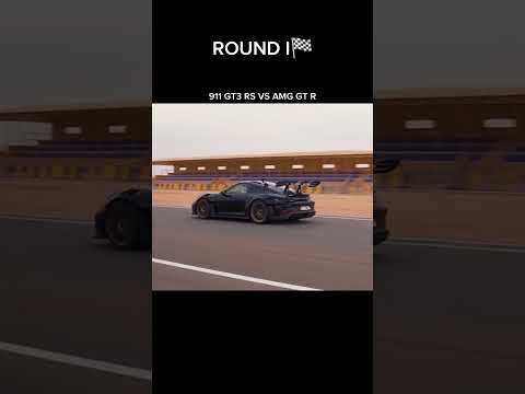 911 GT3 RS vs Amg GT R #car #porsche #mercedes #racingcar #dragrace