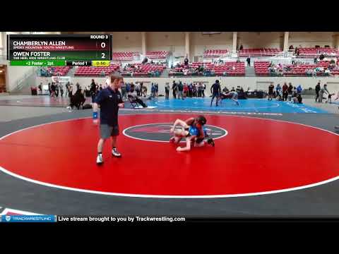 67-72 Lbs Round 3 - Owen Foster, Tar Heel Kids Wrestling Club Vs Chamberlyn Allen, Smoky Mountain