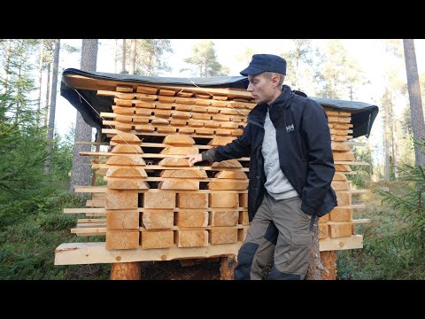 Project Log Cabin | making logs
