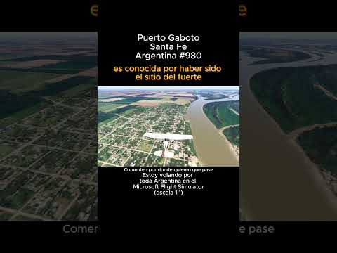 Puerto Gaboto, Santa Fe desde el Microsoft Flight Simulator #puertogaboto #santafe #msfs #joaha45