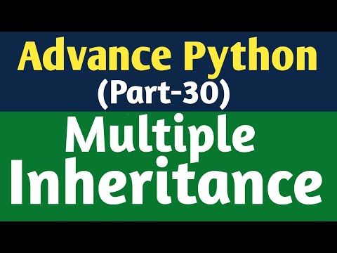 Multiple Inheritance In Python Multiple Inheritance Python Tutorial Python Tutorial In Hindi