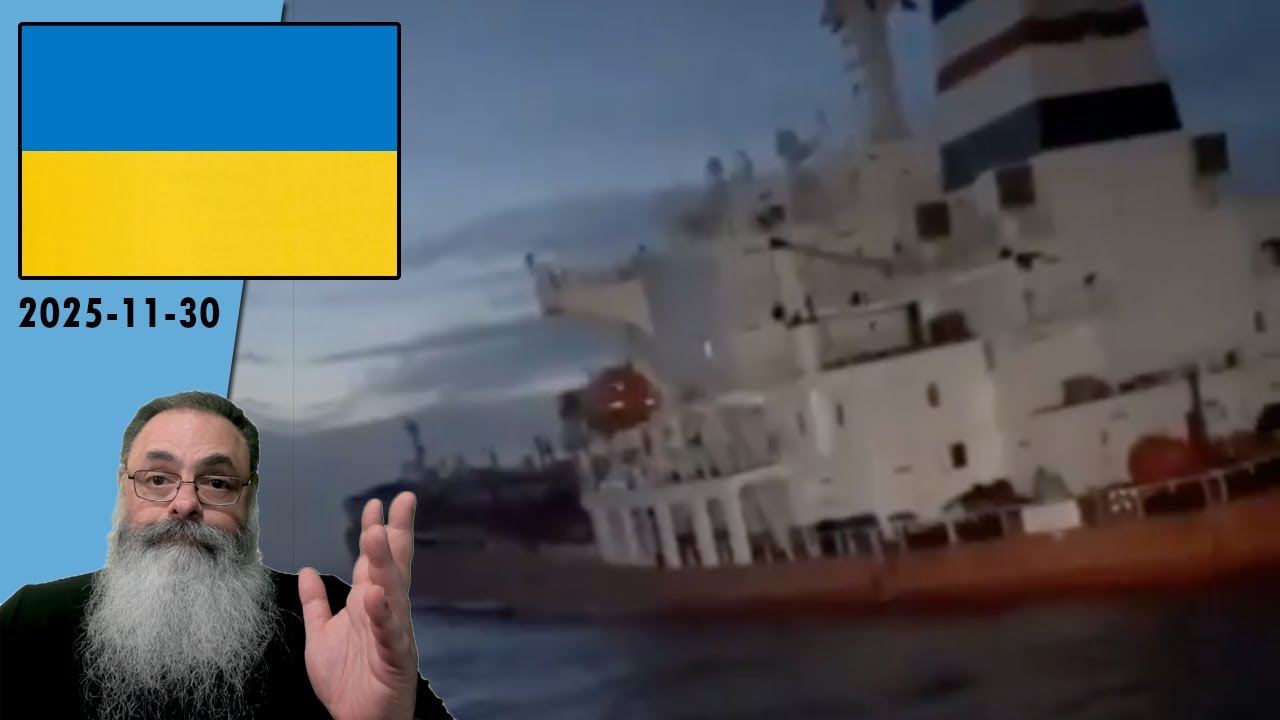 #Ucrânia 2025-11-30: UCRÂNIA  atinge OUTRO NAVIO da FROTA CINZENTA RUSSA na COSTA do SENEGAL