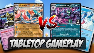 Greninja Ex with Dusknoir Vs Marnie's Grimmsnarl Ex | Tabletop Gameplay