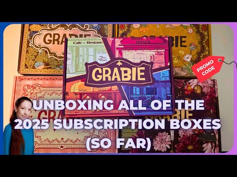 Unboxing all Grabie Scrapbook Subscription Boxes of 2025