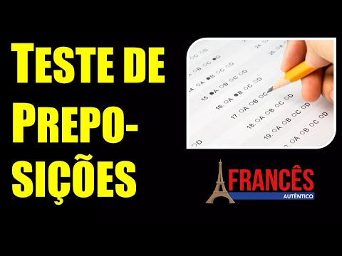 TESTE de PREPOSIÇÕES: À ou De? (Aprender Francês)