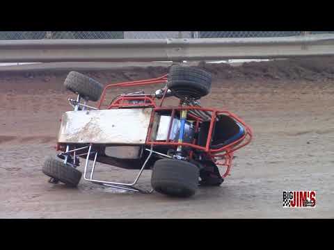 LANCO Clyde Martin Speedway Wingless Labor Day Flips, Crashes, Wild moments