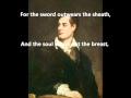 Byron ; Poem : "SO WE'LL GO NO MORE A ROVING ...