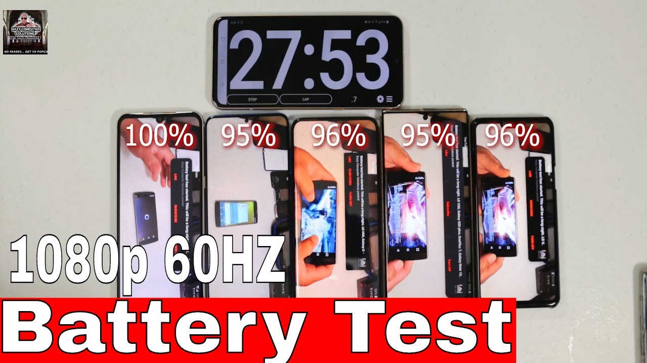LG V60, Galaxy S20+, Galaxy Note 10+, Oneplus 7 Pro, LG G8 | Battery Test | SHOCKING RESULTS !!