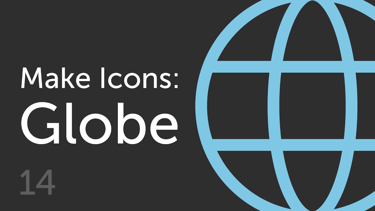 How to Make a Globe Icon  | Make Icons 14