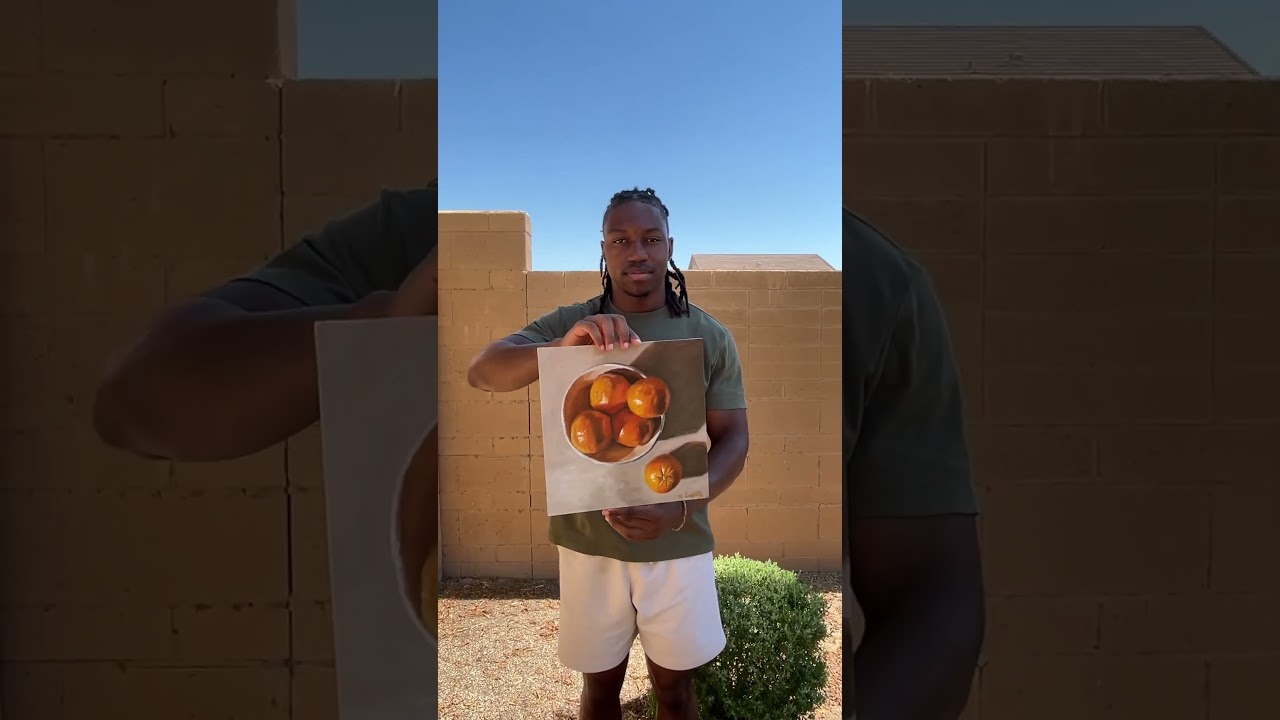 My Painting of juicy oranges 🍊 #artist #art #painting #oilpainting #creative #artreveal