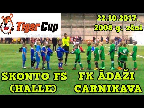 FK ĀDAŽI CARNIKAVA - SKONTO FS (halle) Tiger Cup 22.10.2017. 2008 gada zēni