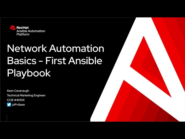 Network Automation Basics - First Ansible Playbook